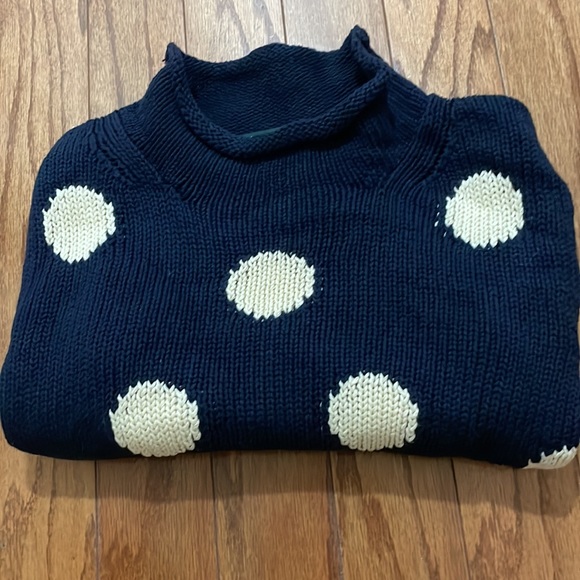 JCREW Women's 1988 rollneck™ cropped sweater in dot - Picture 5 of 6